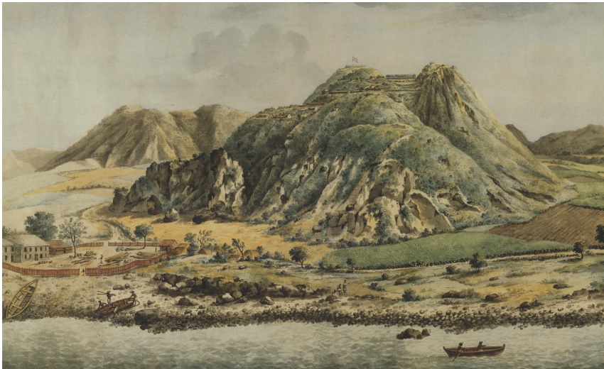 1795 Painting of Brimstone Hill