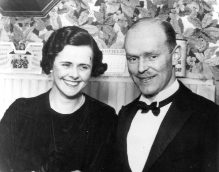Laddie with Ena Flora Edwards in 1933