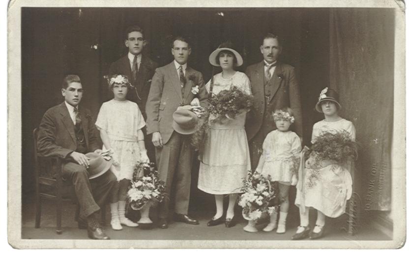 Rose at her wedding to Arthur Morris